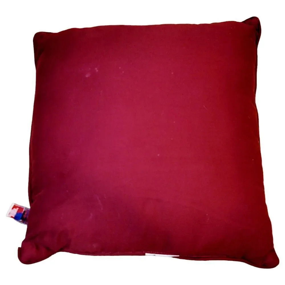 Vtg Riverdale Needlepoin Deer Fawn Sleigh Winter Christmas Throw Pillow Tapestry